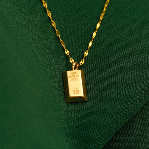 پلاک شمش طلا سایز متوسط